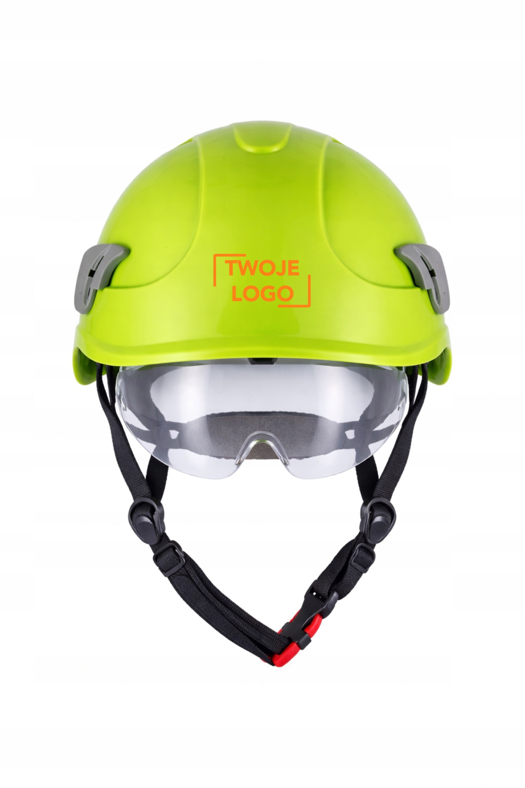 Ochranná Přilba Větraná S Brýlemi Alpinworker Žlutá Hv+ Logo Firmy