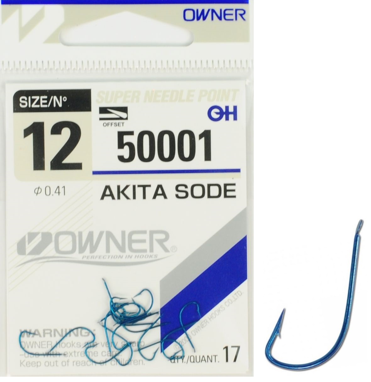 Nr 12 Haczyki 50001 Owner Akita Sode Niebieskie