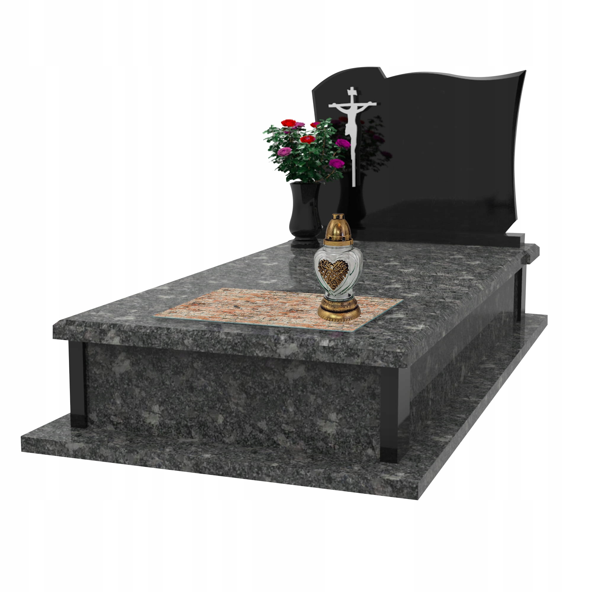 SZKLANA PODSTAWKA POD ZNICZE 60x30cm Mur 212d Stan opakowania oryginalne