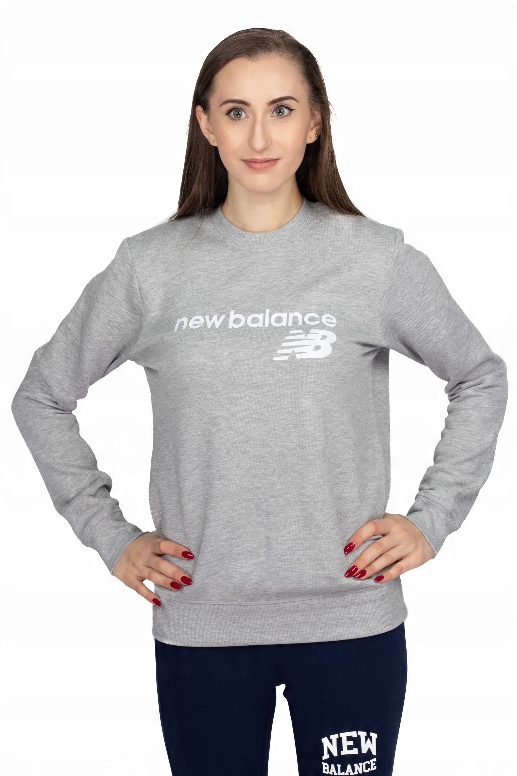 

New Balance Bluza Damska Szara WT03811AG R-s