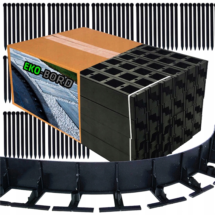 

Ekobord Big 10cm Obrzeże trawnikowe 30m+100 kotew