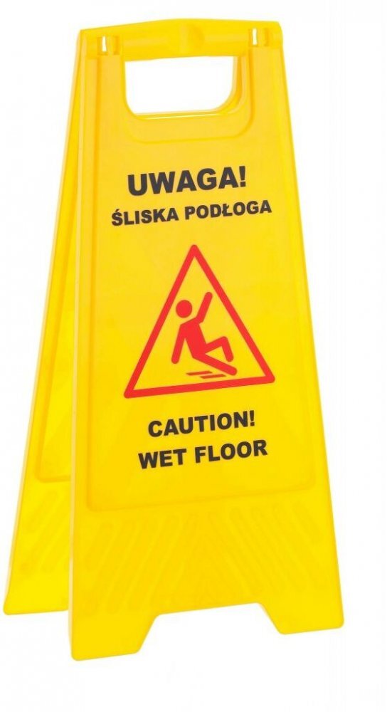 MERIDA TABLICA POTYKACZ UWAGA ŚLISKA PODŁOGA x3 Stan opakowania oryginalne