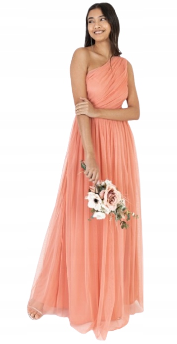 Anaya Šaty Růžové Maxi Na Zip 38 J_q