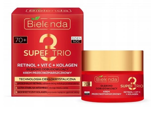 

Bielenda Trio Krem Głęboko Odbudowujący 70+