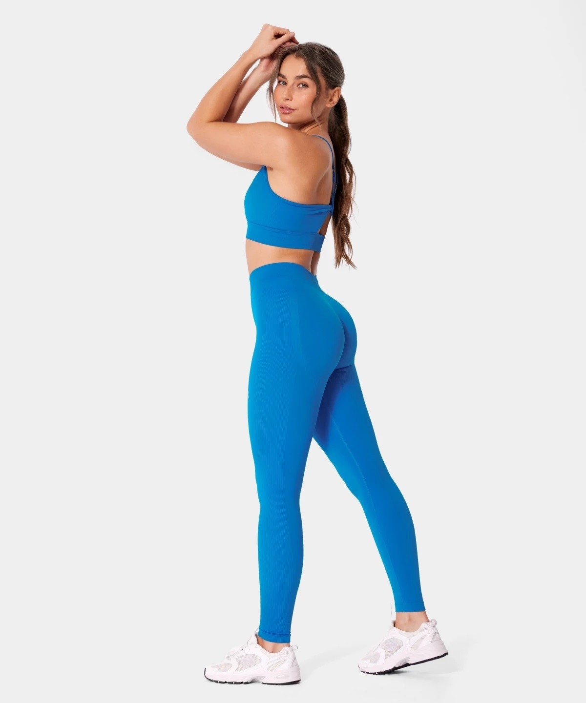 Legginsy Bezszwowe Długie Carpatree M Niebieskie Eris