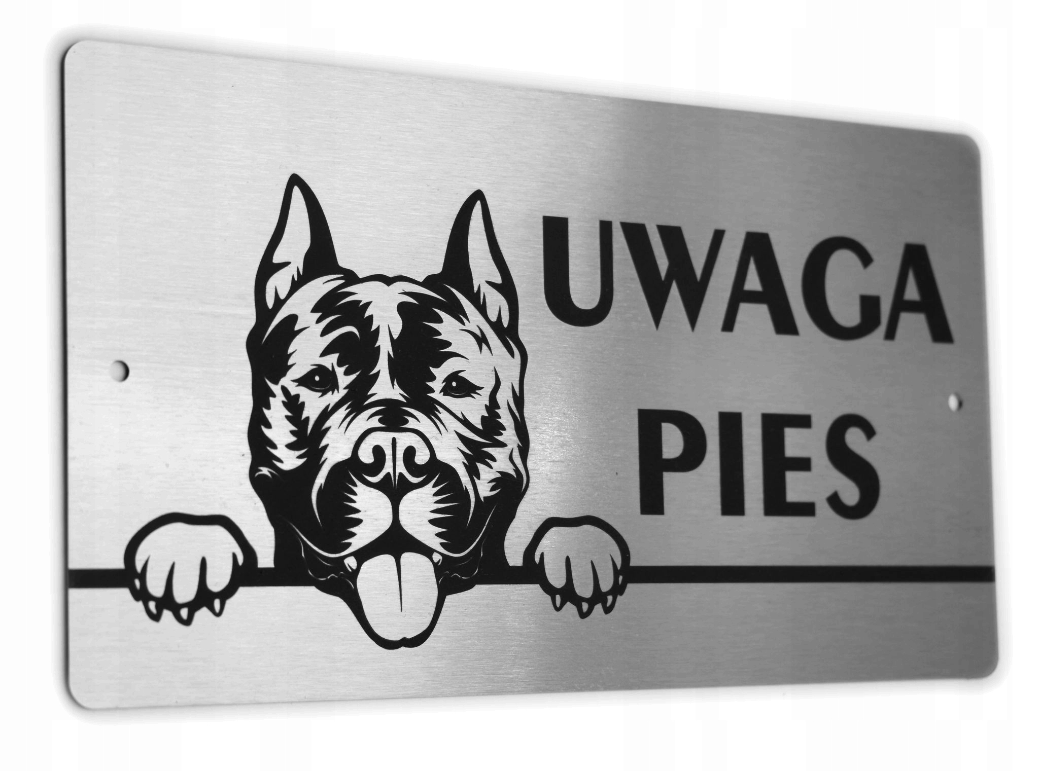 

Tabliczka Inox Uwaga Pies Amstaf