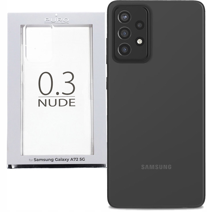 

Etui Puro Nude 0,3 do Galaxy A72, obudowa, futerał