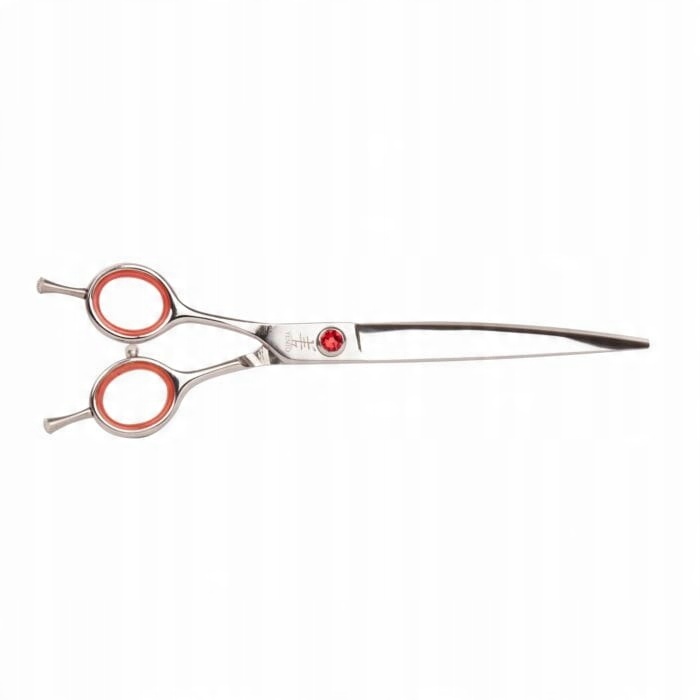 Levně Profesionální nůžky Prime Left Curved Scissors ohýbané nůžky 7 palců