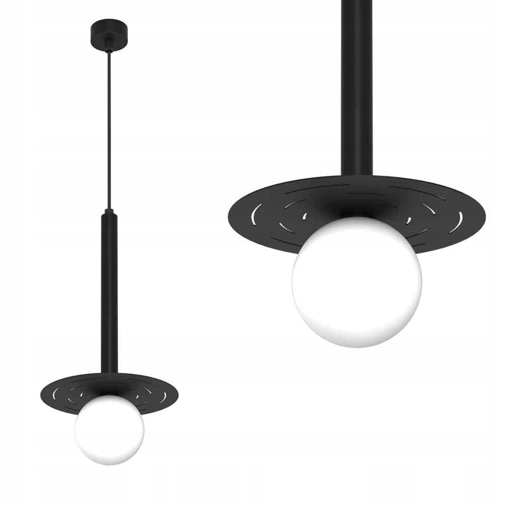 Závěsná lampa v černé barvě a kovu pro G9 Futura MLP8913 Milagro