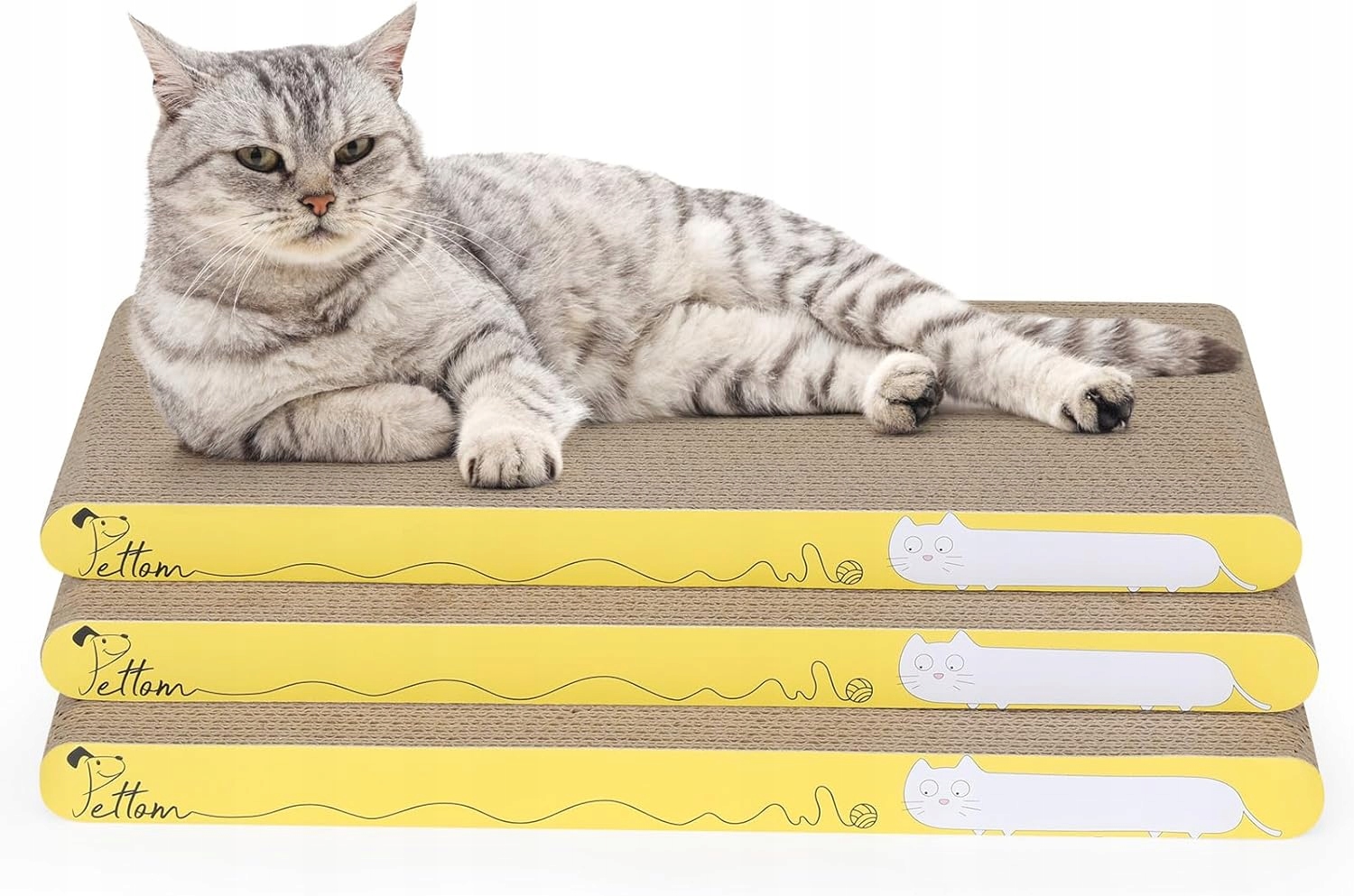 Nízké škrabadlo, kočičí pelíšek Škrabalo Pro Kočky Kočky Karton 42x21 3