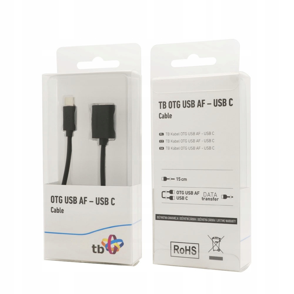 Adapter OTG Kabel USB - USB typ C |15cm Producent TB