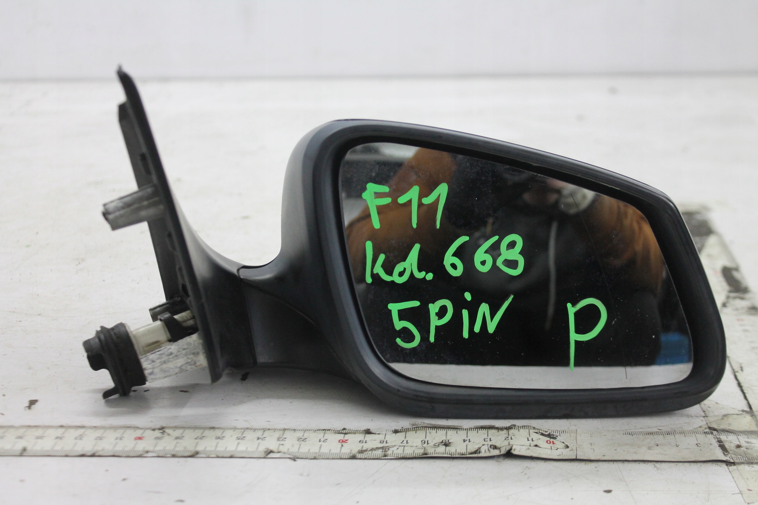 mirror right 5PIN BMW 5 F10 SCHWARZ 2 10-17 UK