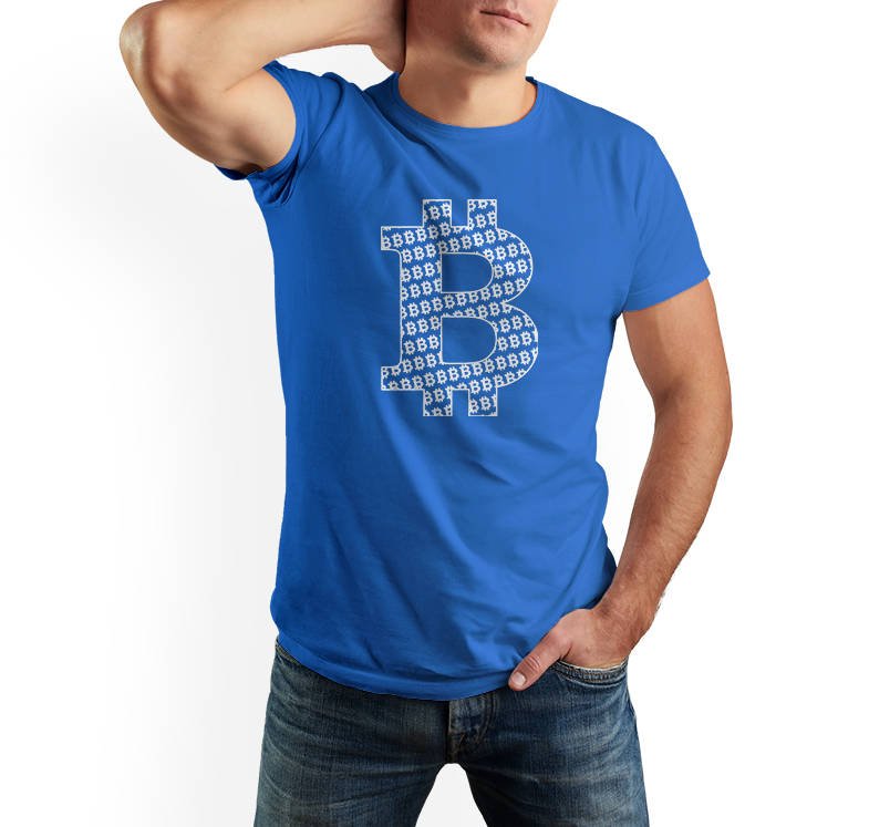 

T-shirt męski Bitcoin koszulka kryptowaluty S