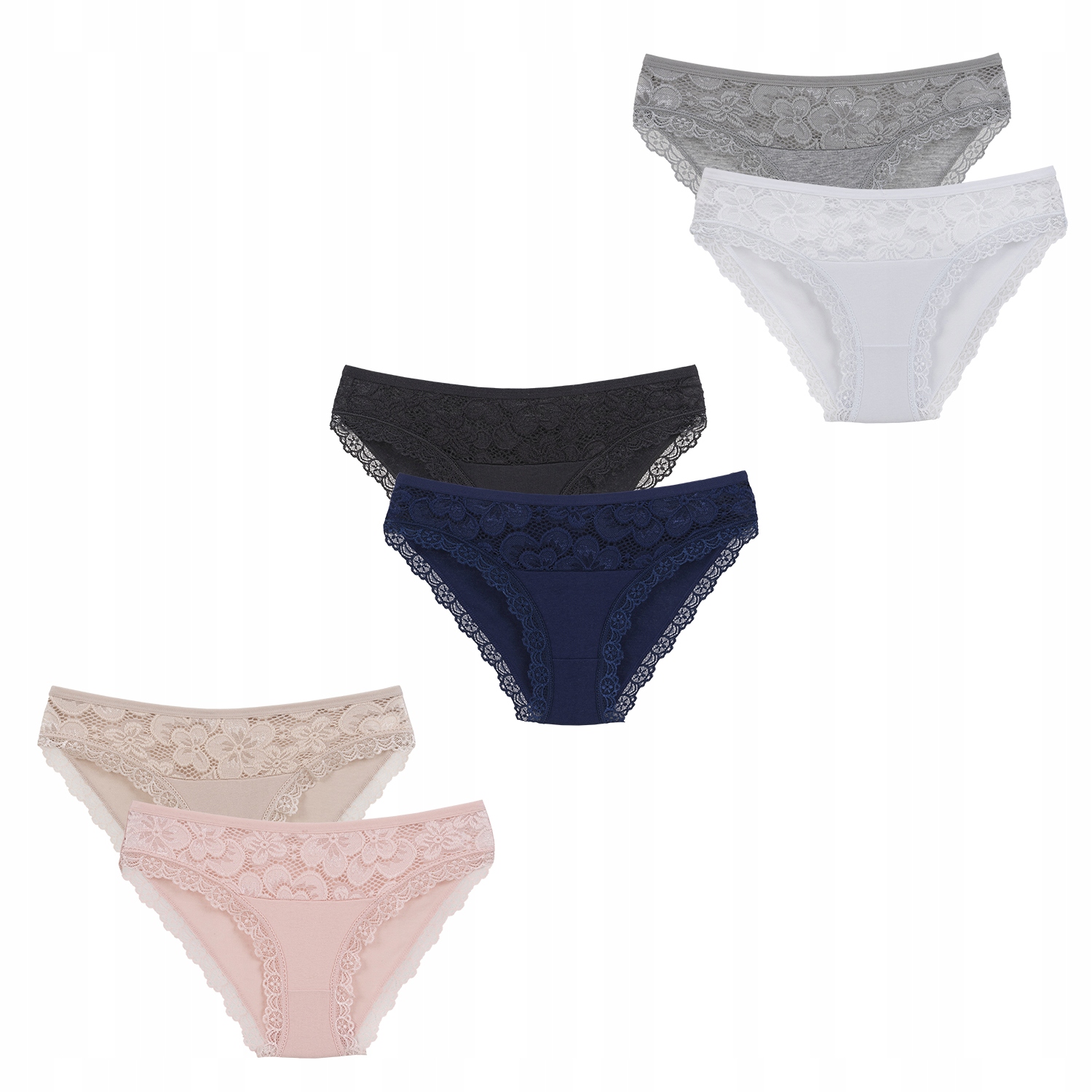 

6x Majtki Damskie Figi Bawełniane Rozmiar L