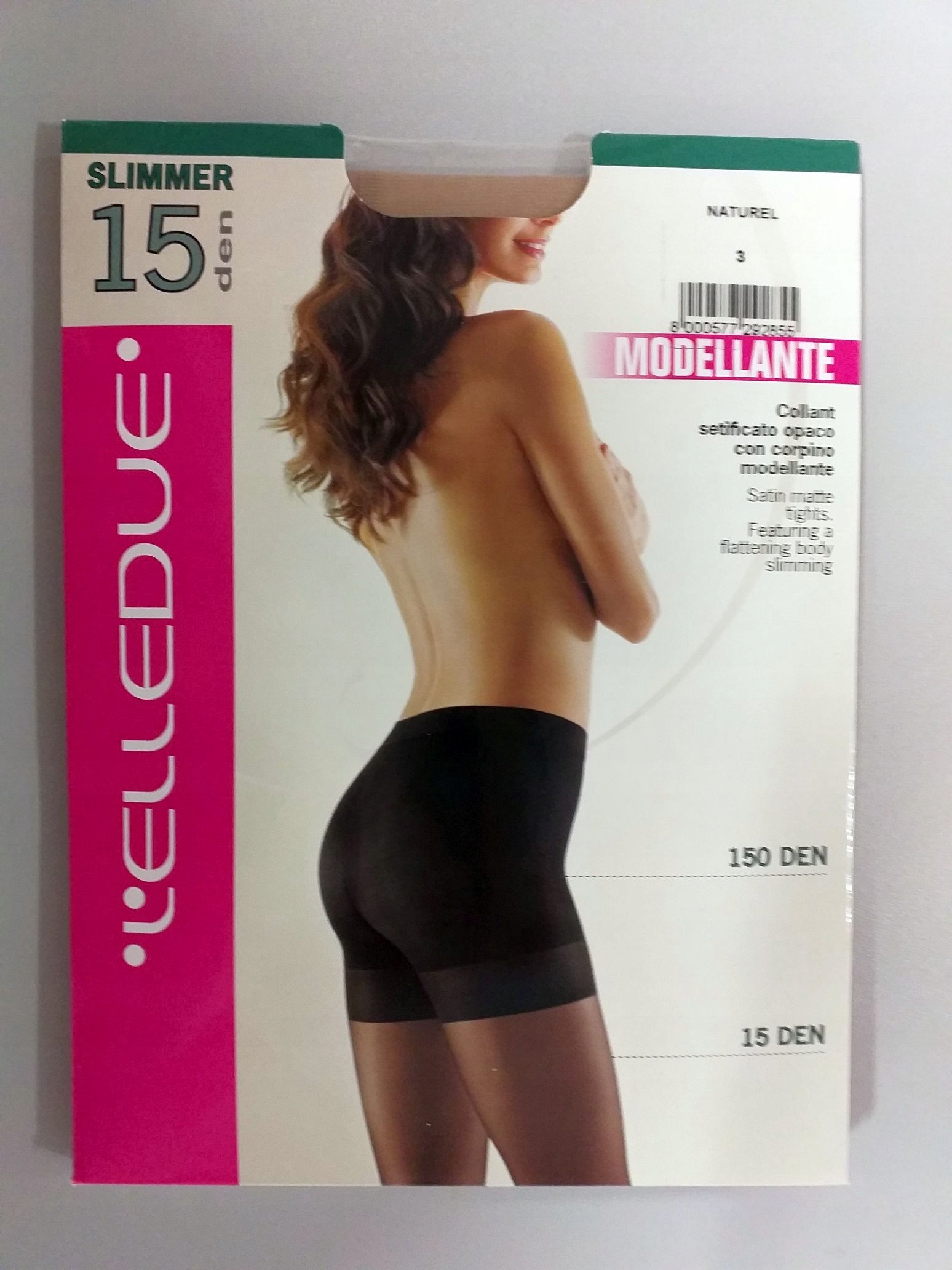 

Elledue Slimmer 15 Rajstopy dam. Naturel Roz.:3