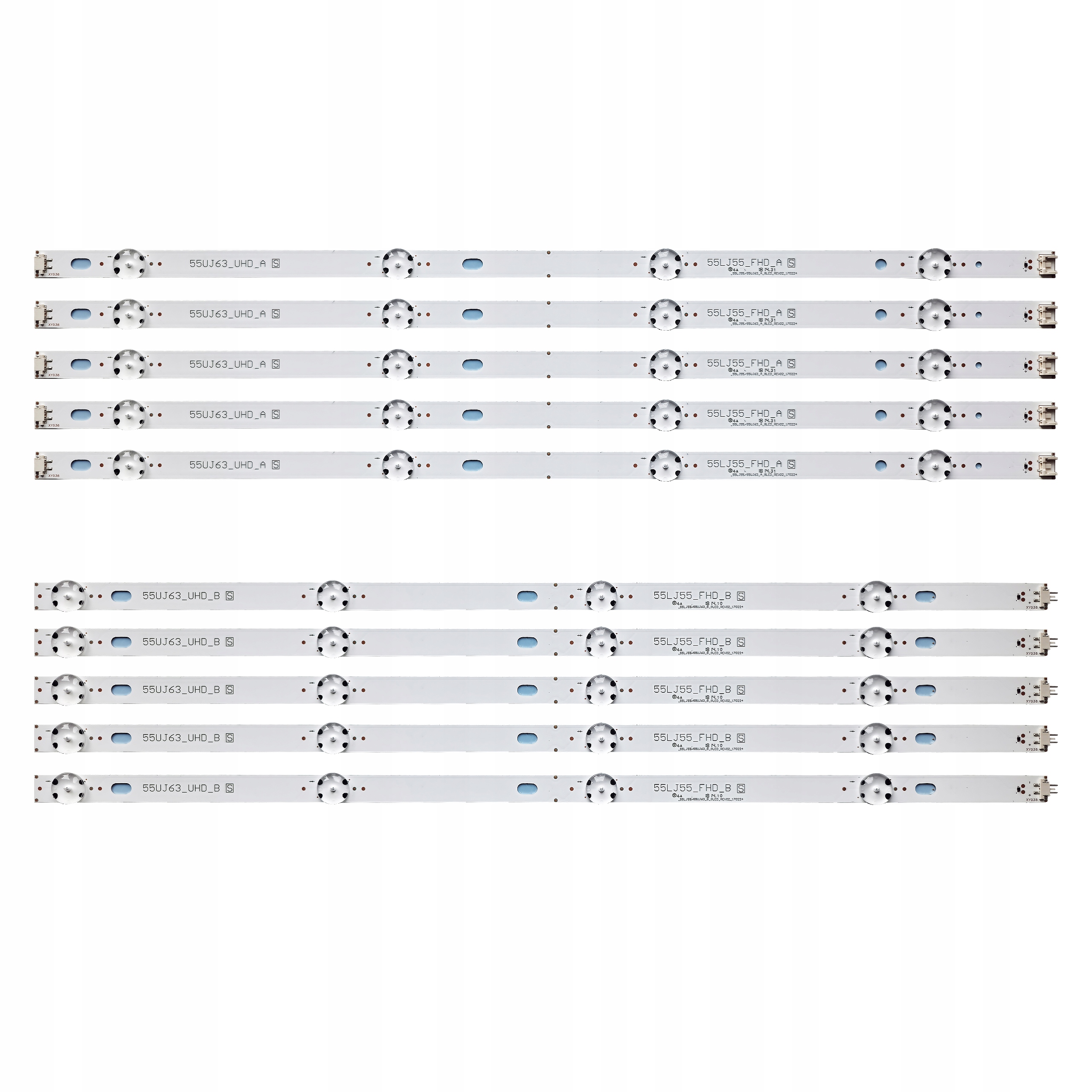 Listwy Led Tv Lg 55LJ610V 55LJ624V 55UJ63 55LJ 55UJ 55UJ6307 55UJ635V +klej