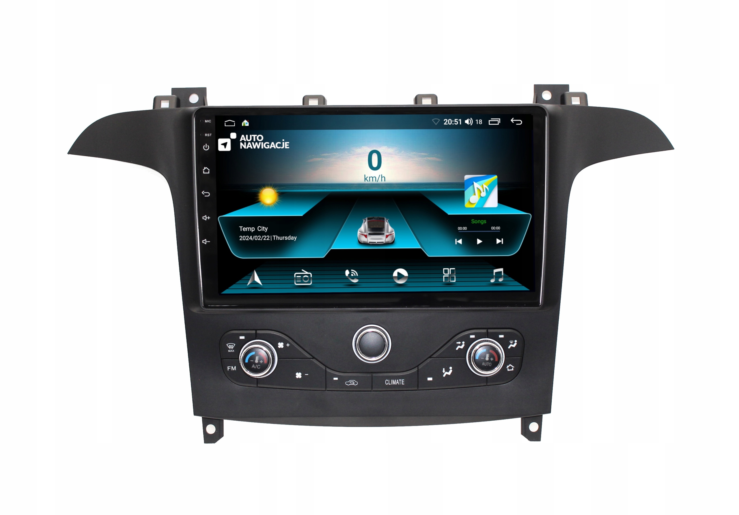 Radio Nawigacja Gps Ford S-max 2006-2015 Android Carplay 2/64 Gb