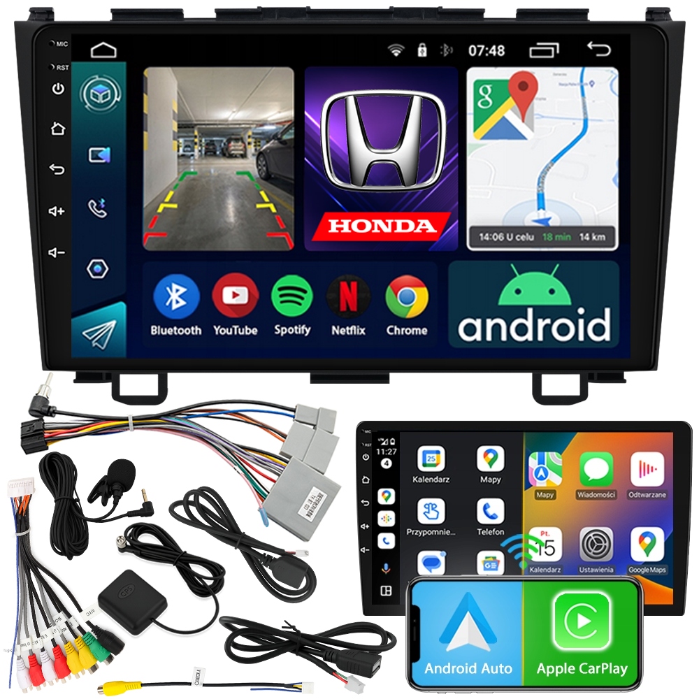 Rádio Navigace Android RS-305 Honda Cr-v III 2006-2012 2GB 9"