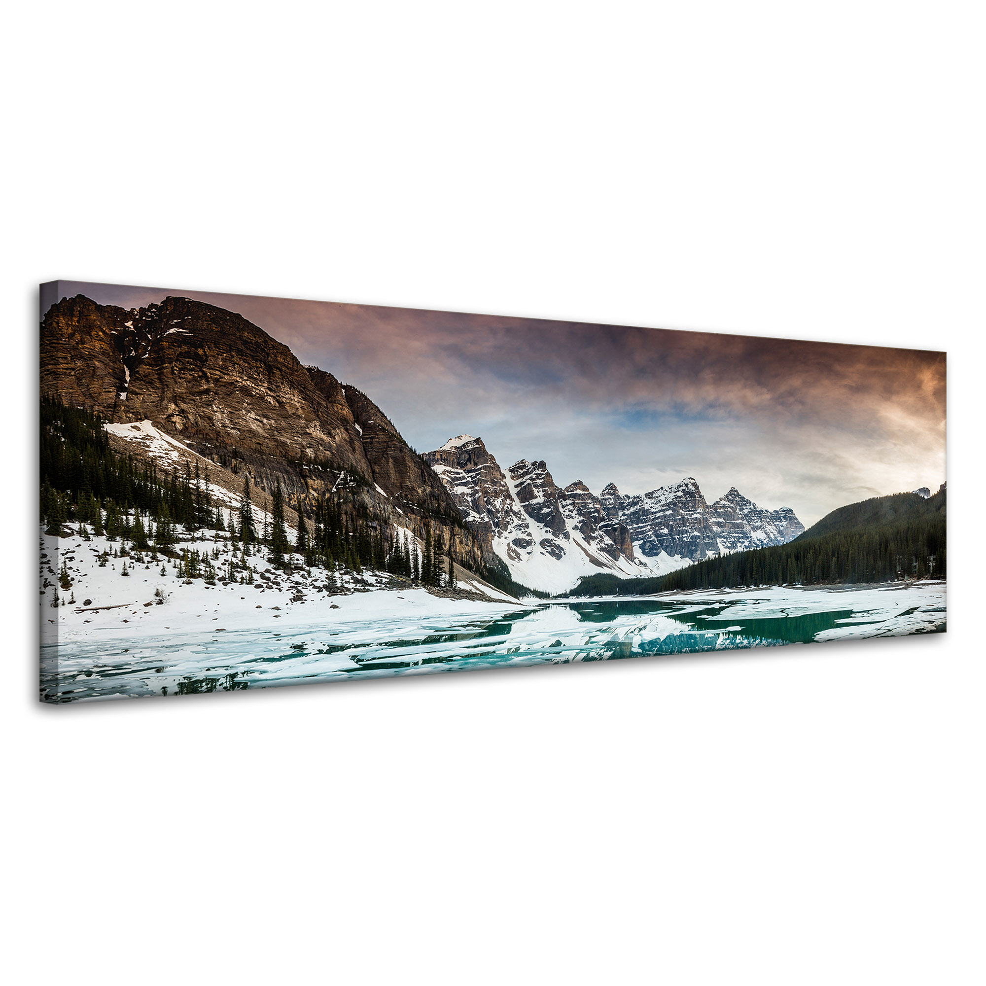 Obrazy na plátně Příroda Jezero v horách 120x40
