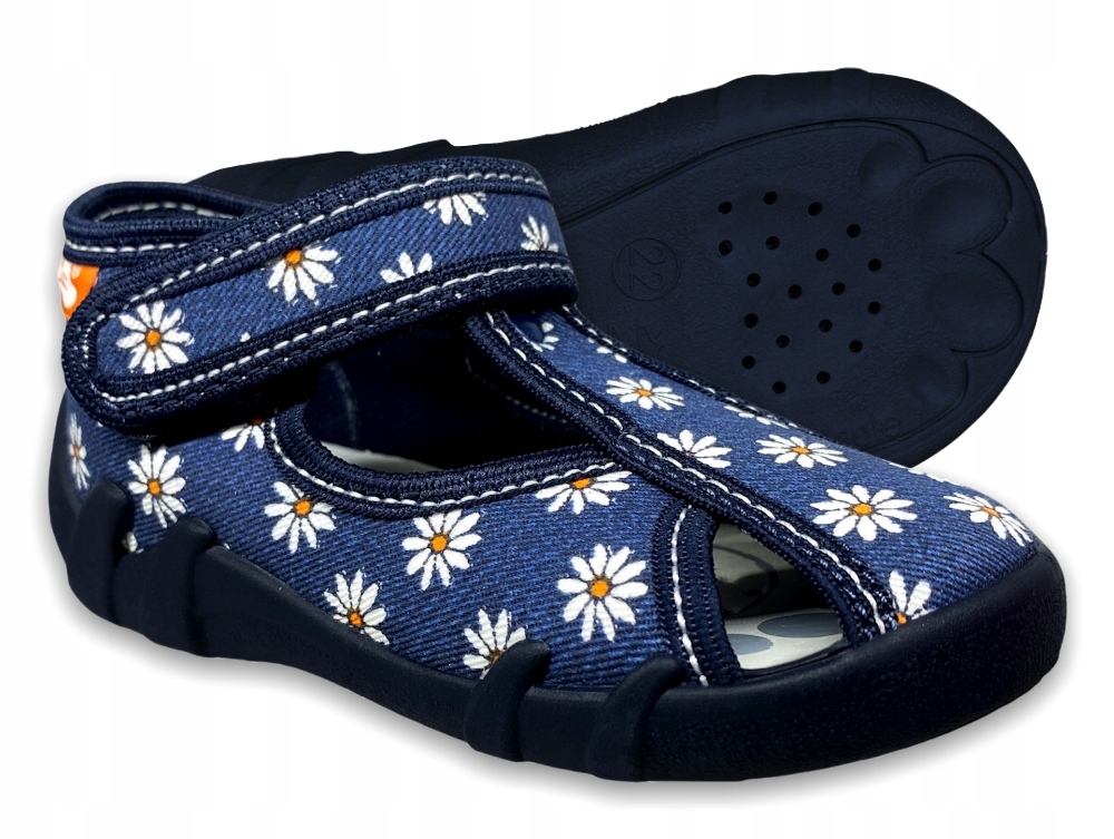 

Renbut Kapcie Papcie Sandałki Jeans Skóra r 22