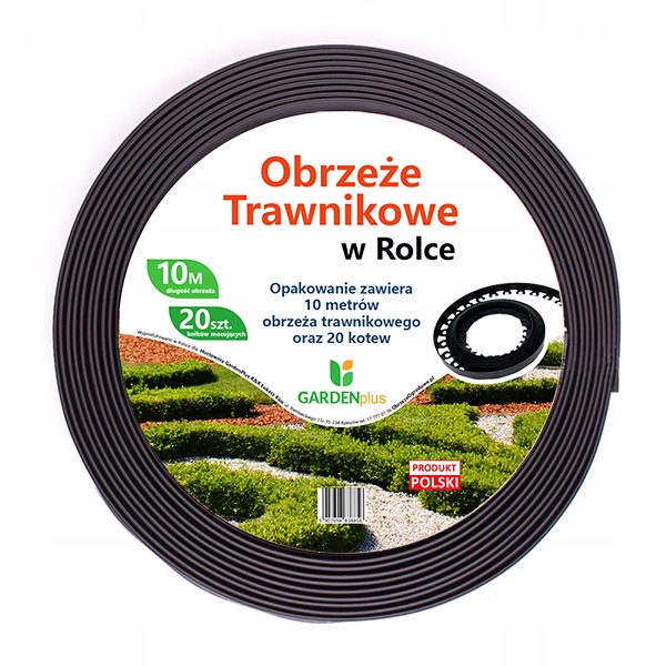 

Zestaw Obrzeże trawnikowe 5cm w rolce 10m Kotwy