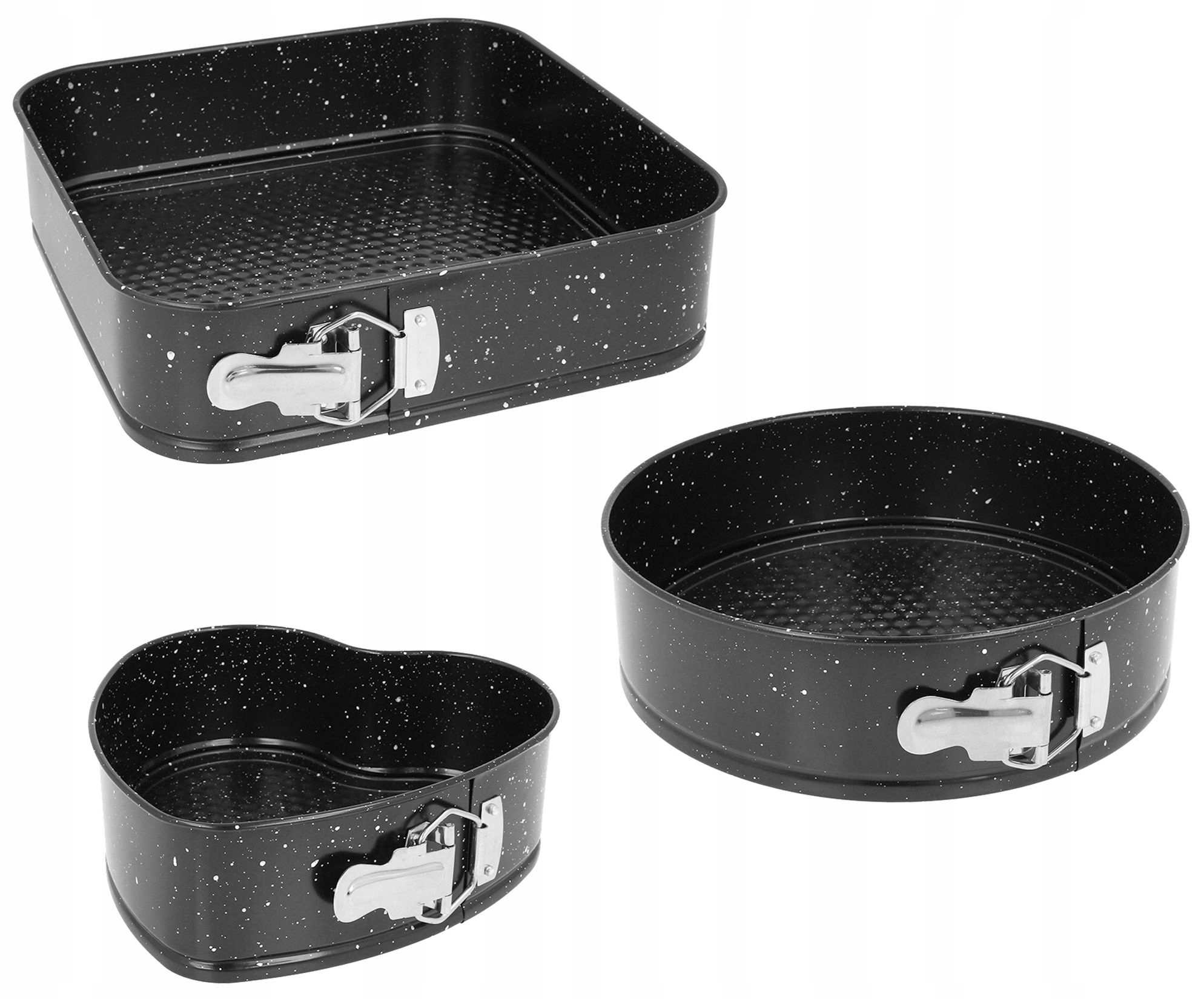 

Formy Do Pieczenia Blachy 3 szt Serce Koło Kwadrat