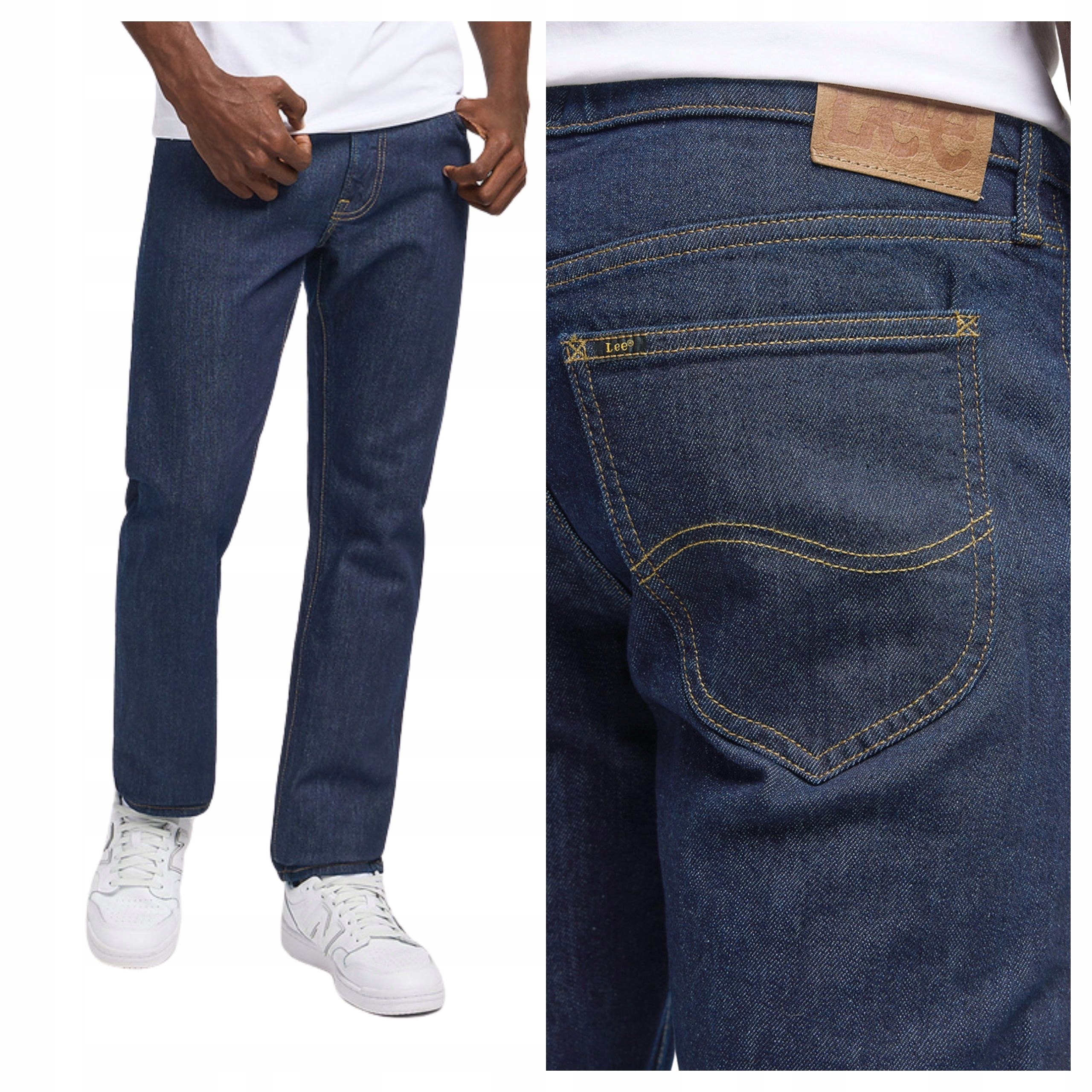 Pánské látkové kalhoty Lee Daren Zip Fly Tmavě modré W36 L32