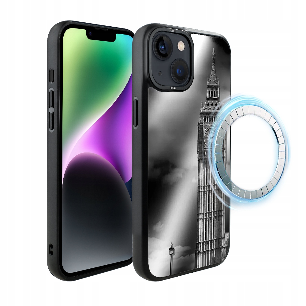 Pouzdro pro iPhone 14 Ibizu DropGuard Matt s MagSafe, Big Ben