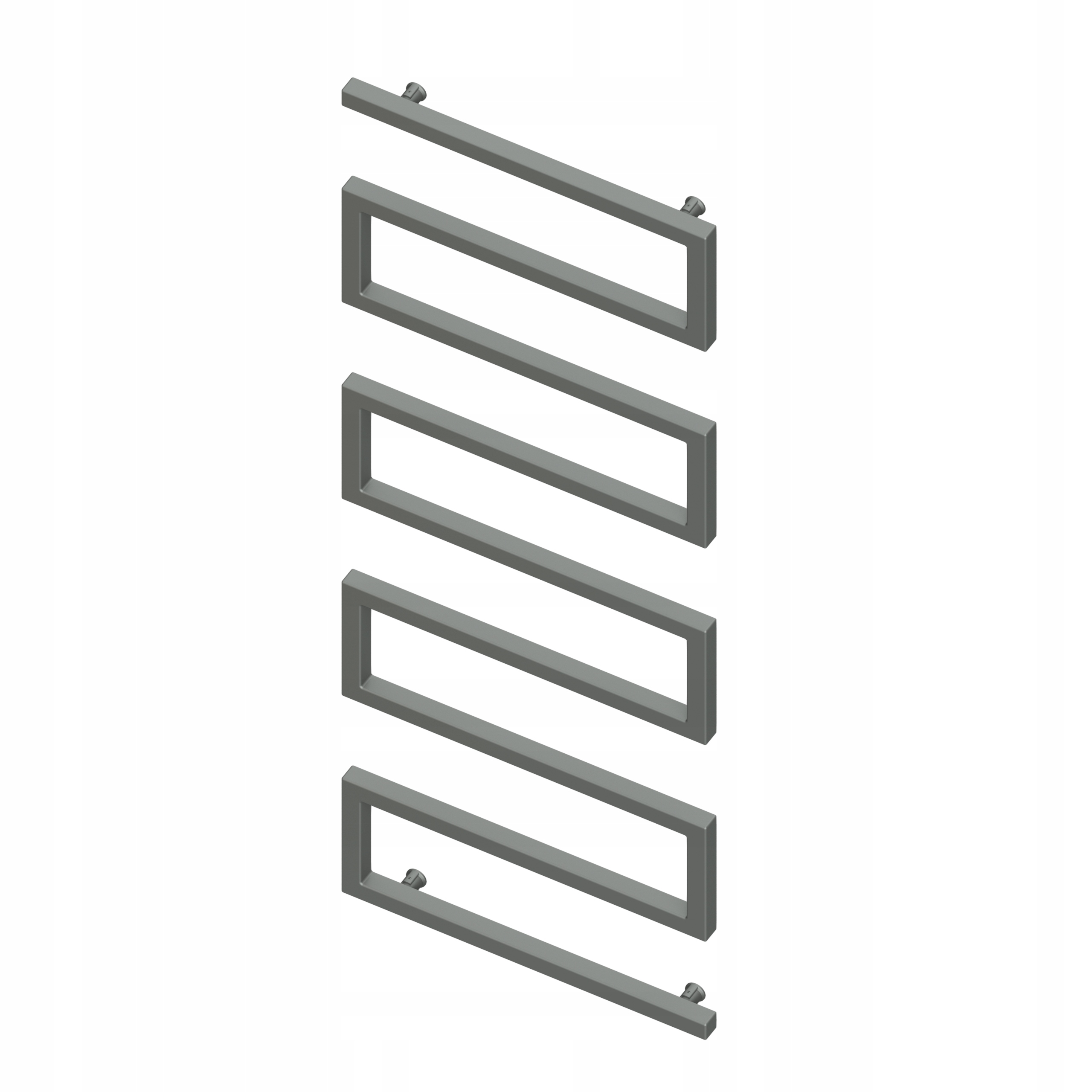 Dekoratívny Radiátor Fydek H1480 L550 Svetlo Grafitový