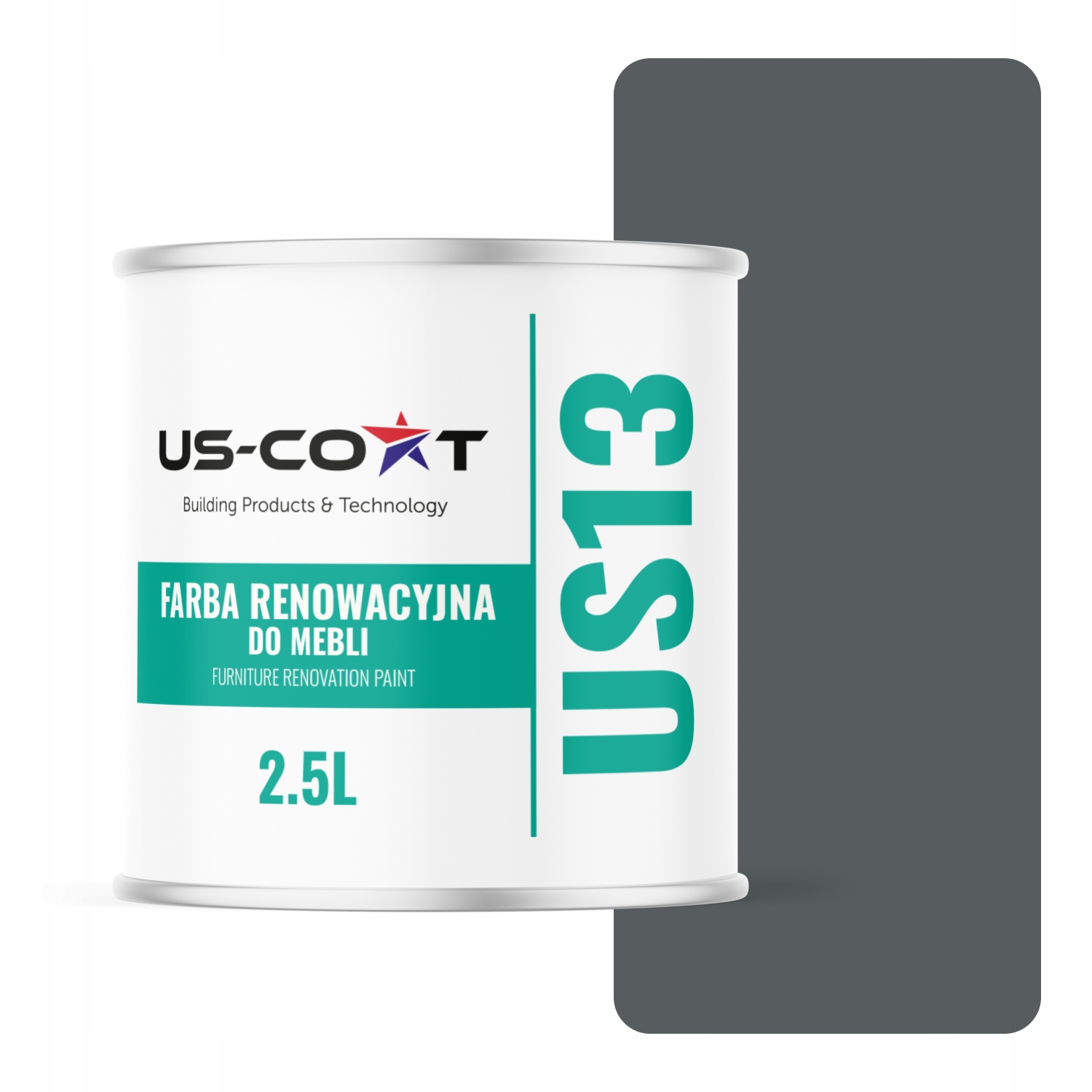 Farba Na Kuchynský Nábytok Na Prednej Strane Skriniek Šedá Bazalt Ral 7012 Saténová 2,5 L