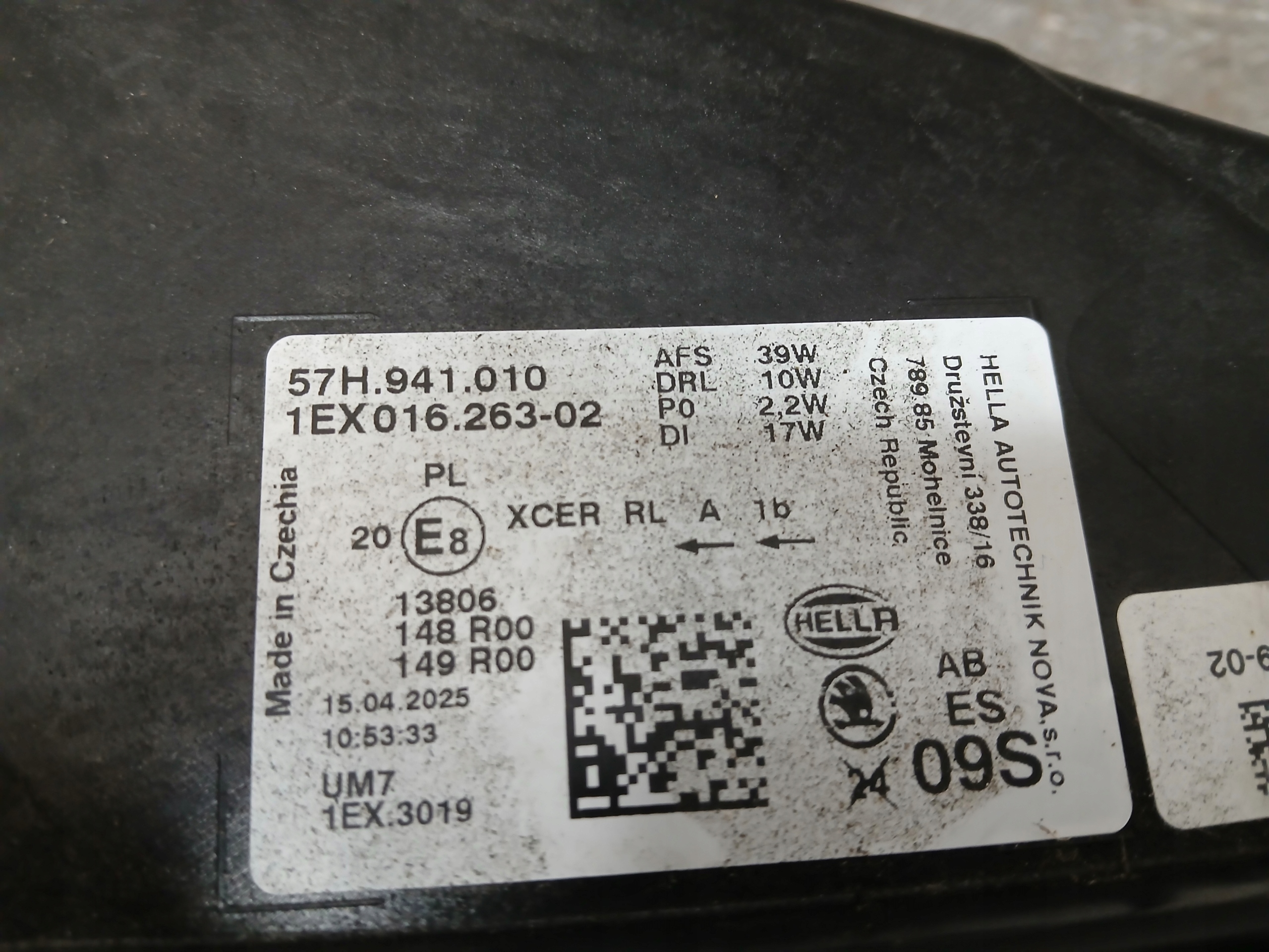 light front right SKODA KODIAQ II 2 57H FULL LED 57H941010