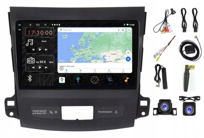 Rádio Navigácia Carplay Gps Android Outlander Peugeot 4007 4GB 64GB Sim