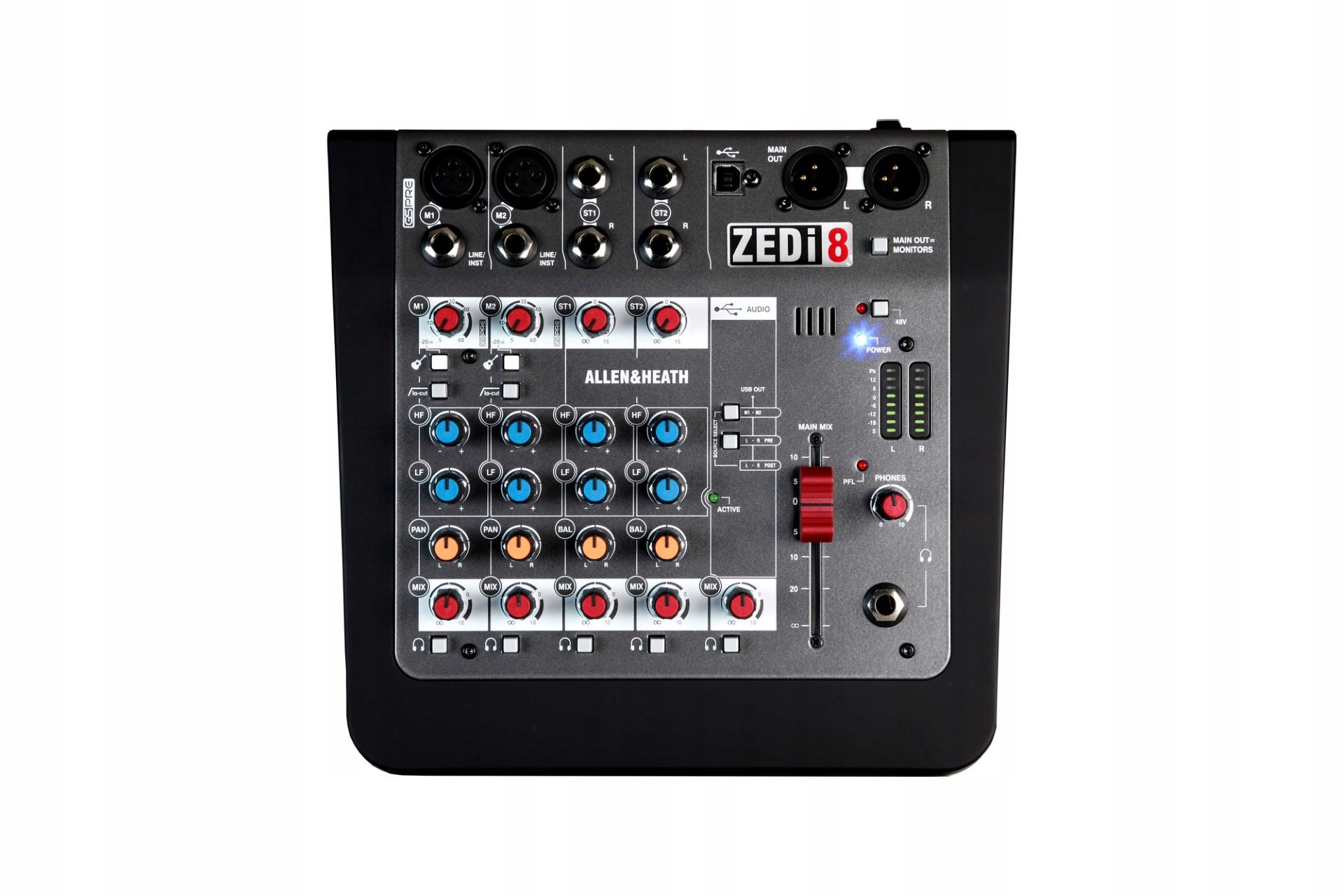 Allen & Heath ZEDi8/X 8-kanálový hybridní mixážní pult Usb audio rozhraní 2x2