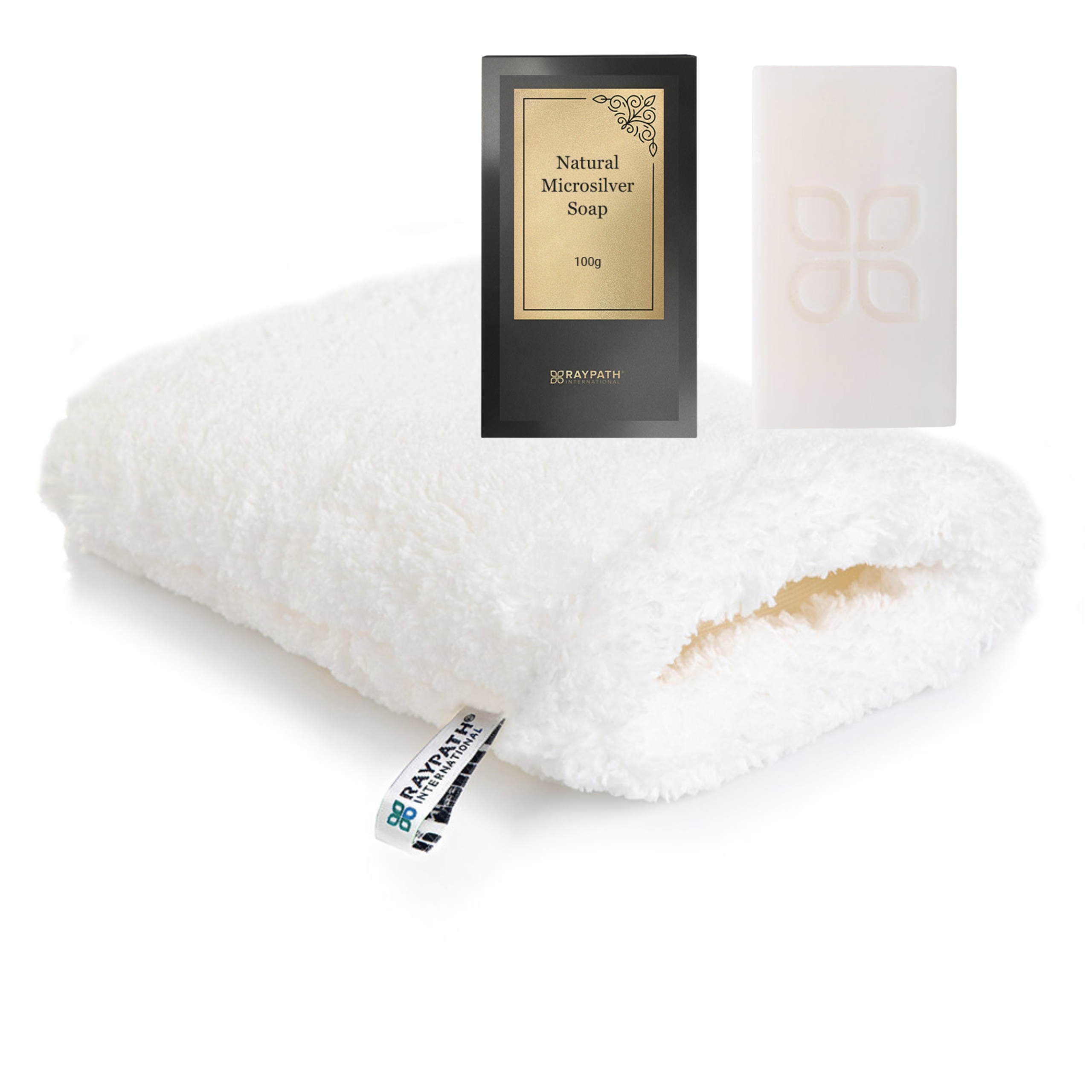 Raypath Čistící rukavice Bílá Nova Mdo Čalounění Nanostříbro Mýdlo