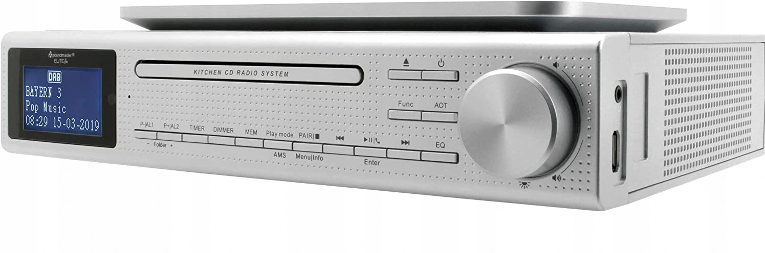Radio kuchenne podwieszane Bluetooth CD DAB+, FM Soundmaster UR2195SI