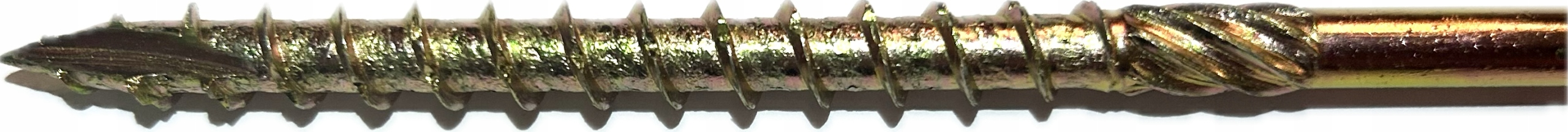 Tesařský vrut na dřevo talířový 8x450 žlutý pozink