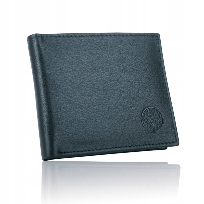 Portfel męski skórzany mały Betlewski skóra naturalna na karty Rfid slim