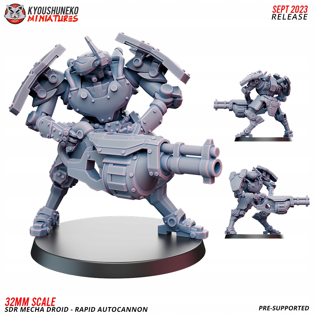 SDR Mecha Droid Autocannon Kyoushuneko Miniatures
