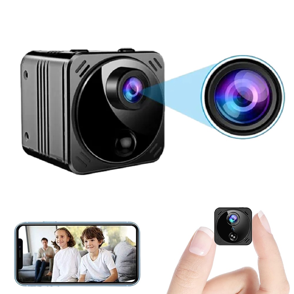 Mini Kamera WiFi V Noci Infračervená Špionážní Diskrétní Hd Detekce Pohybu