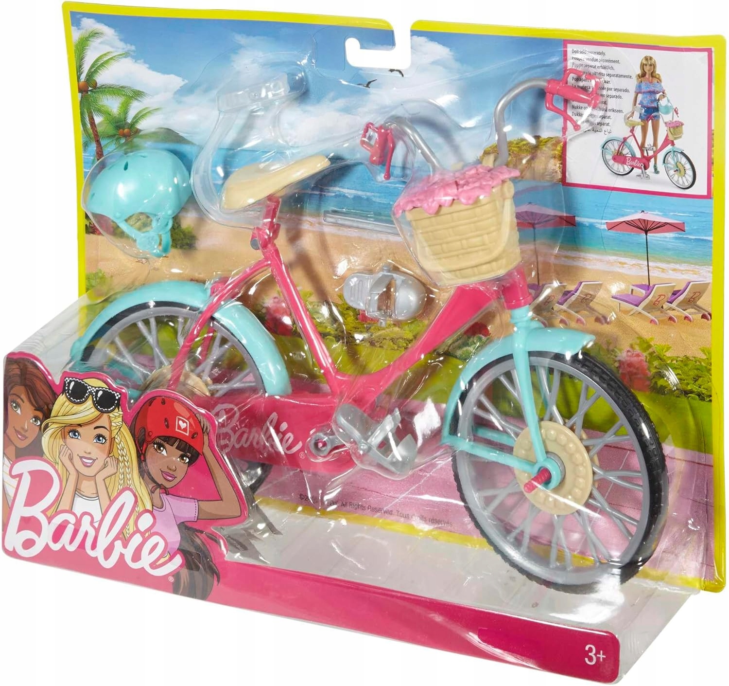 BARBIE ROWER DLA LALKI BARBIE + akcesoria DVX55