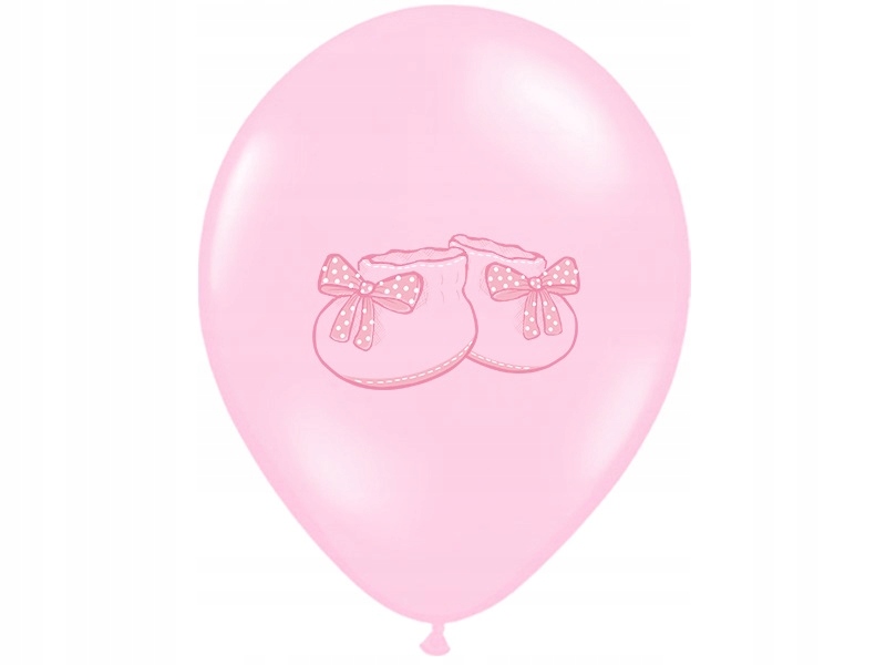 

Balony j. różowe z bucikiem Chrzest