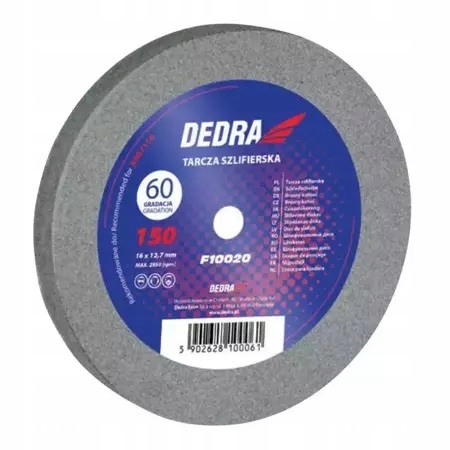 

Dedra F10020 Tarcza Szlifierska 150x16x12,7mm gr60