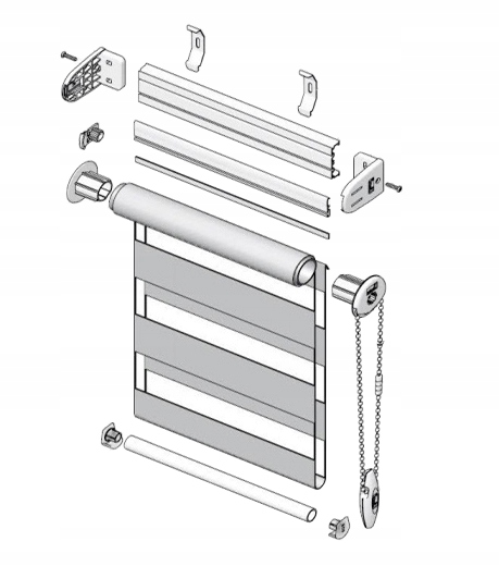 ROLETA DZIEŃ NOC 111X230 WOLNOWISZĄCA 13 kolorów Stopień zaciemnienia regulowana