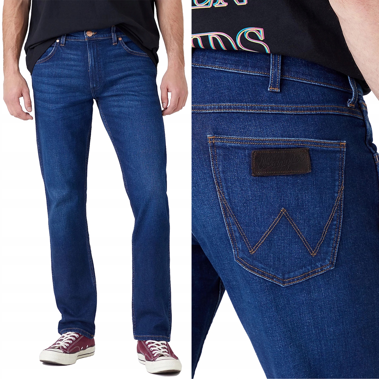 Wrangler Greensboro The Bullseye Džíny jednoduché džínové kalhoty W44 L34