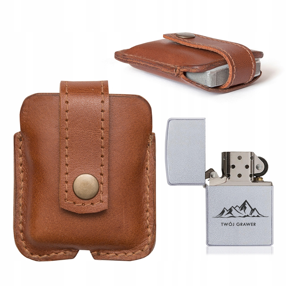 

Skórzane etui zapalniczka Zippo grawer