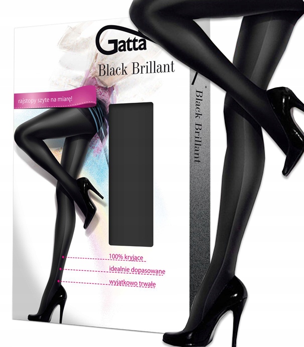 

Gatta Black Brillant rajstopy jak legginsy - r4