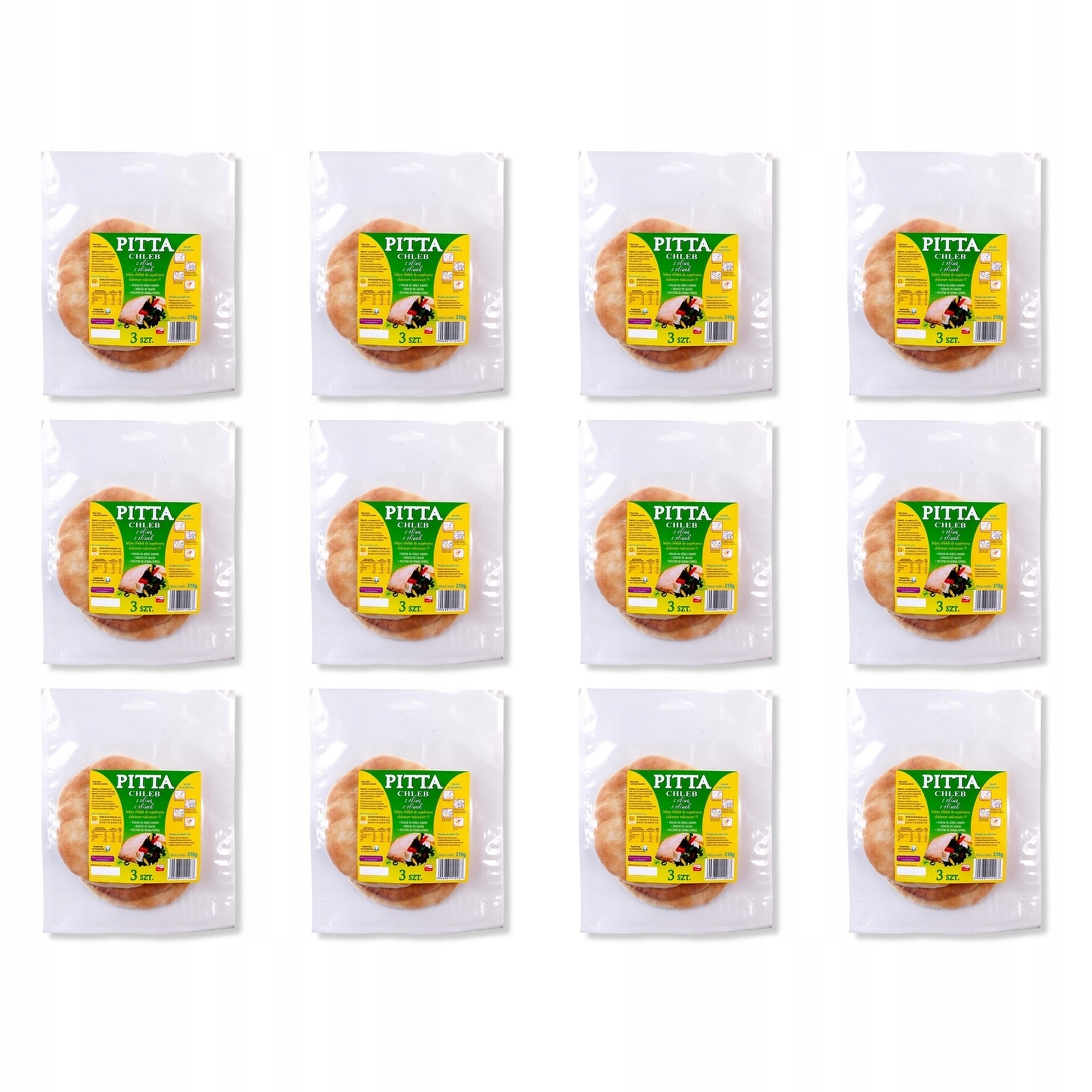 12x 210g Pitta chleb z oliwą z oliwek Oliwa