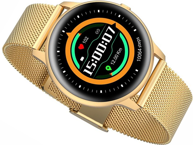 

Złoty Zegarek G.rossi Smartwatch Damski Zestaw