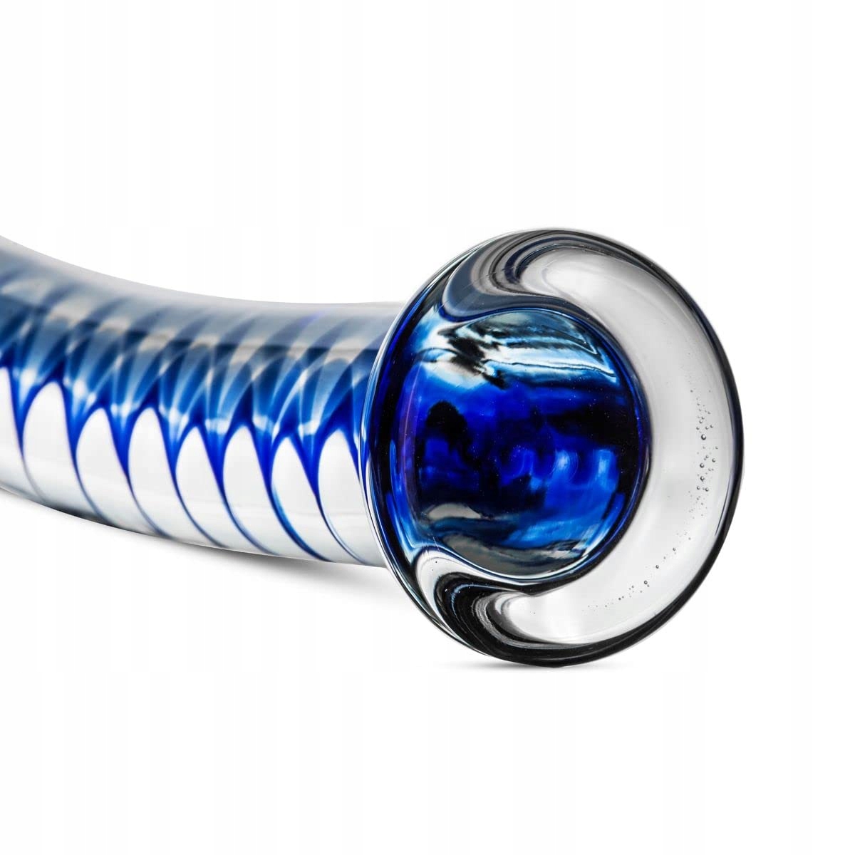 GILDO Szklany Dildo Zakrzywiony Do Stymulacji G-Punktu i Prostaty 17.5 cm — miniatura 2