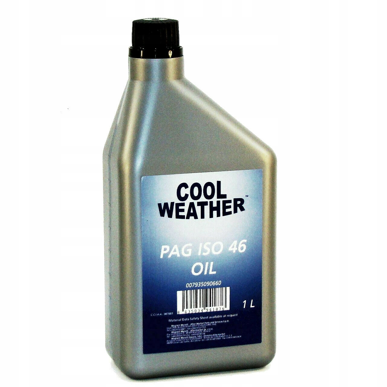 

Olej do klimatyzacji PAG46 ISO46 1l R134a Marelli